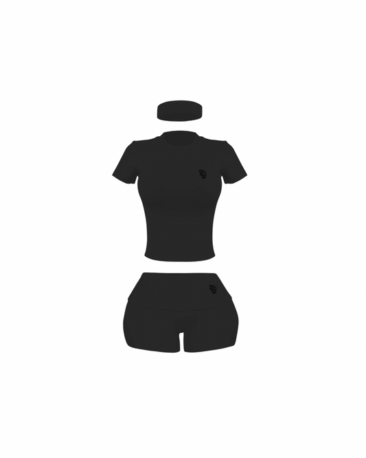 Noir Short Set - Black